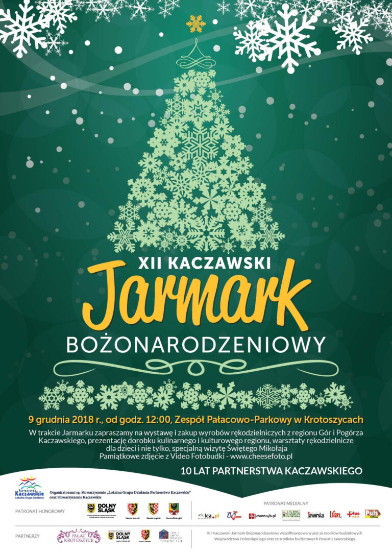 Zaproszenie na Jarmark Bożonarodzeniowy w Krotoszycach